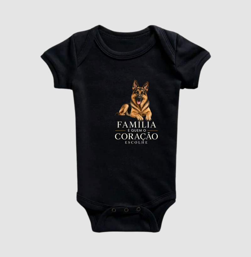 Pastor-Alemão - Família - Body Infantil