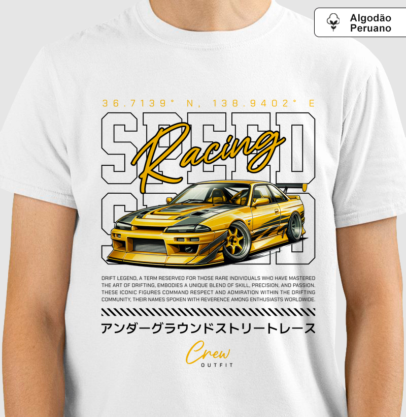 Camiseta Algodão Peruano - Speed Racing Drift