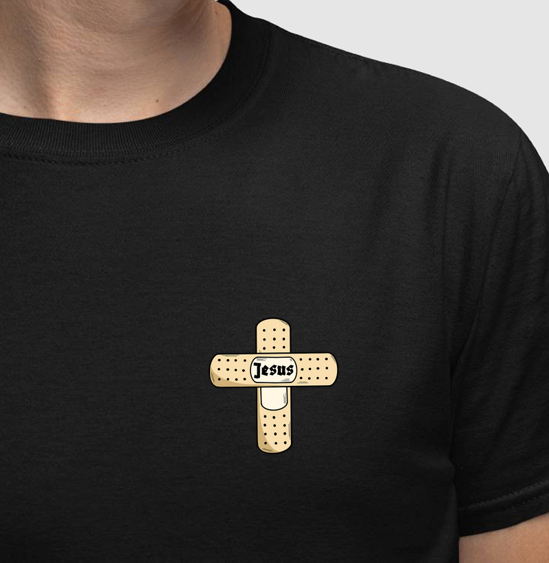 Band-aid Jesus - Estampa de bolso