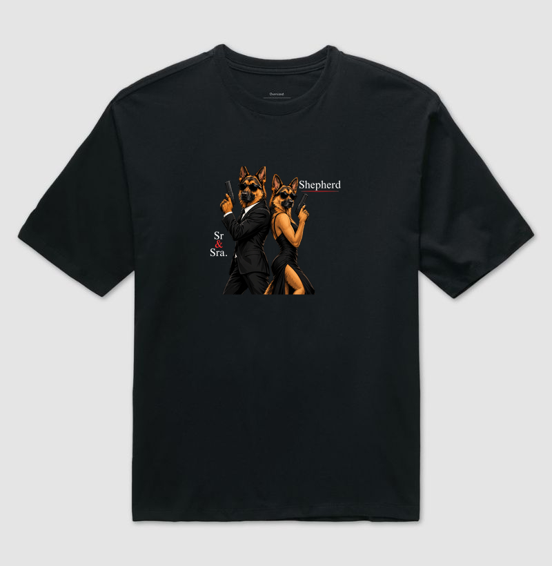 Sr. Sra Shepherd - Camiseta Oversized