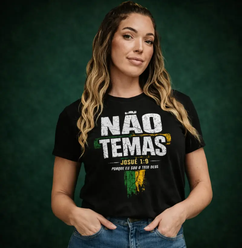 Camiseta Nao temas | Fé