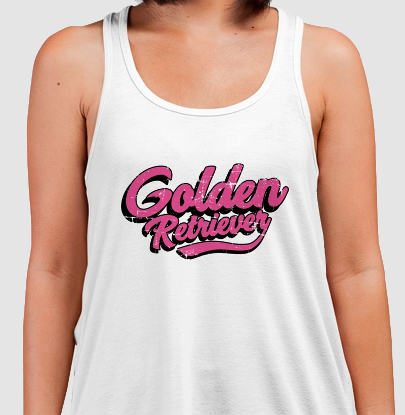 Golden Retriever Estilo Rosa