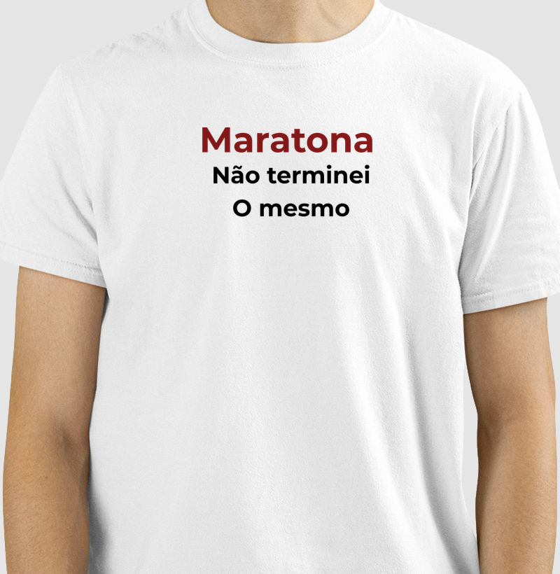 Maratona - Não terminei o mesmo