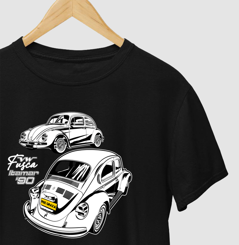 Fusca Itamar Branco anos 90 Frente e Traseira