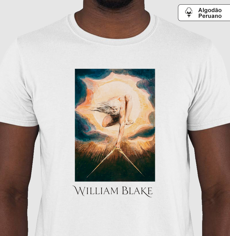 Camiseta Algodão Peruano Tanguis William Blake The Ancient of Days