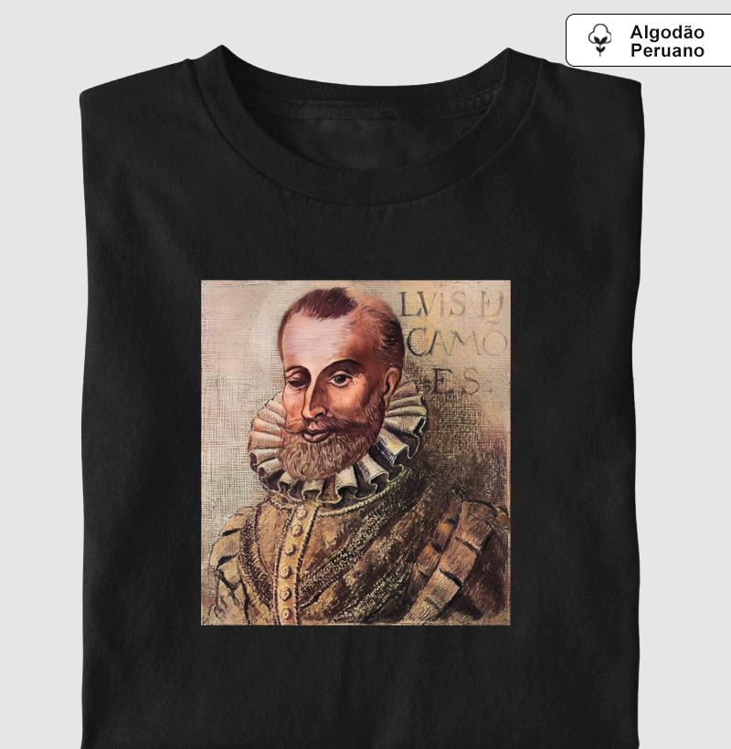 Camiseta Luís de Camões, o poeta português 1516