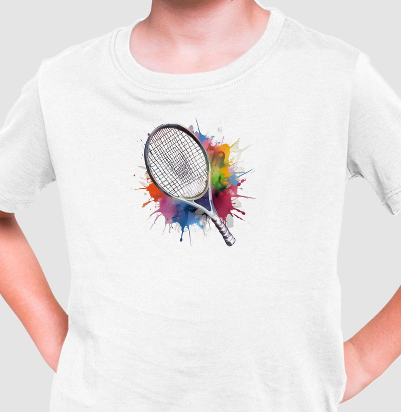 Tennis Racket in a painting - Kids