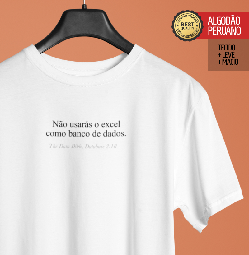 Não Usarás o Excel como Banco de Dados - Mandamentos