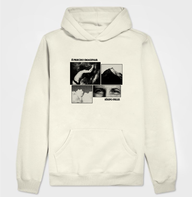 Hoodie É preciso imaginar Sísifo feliz