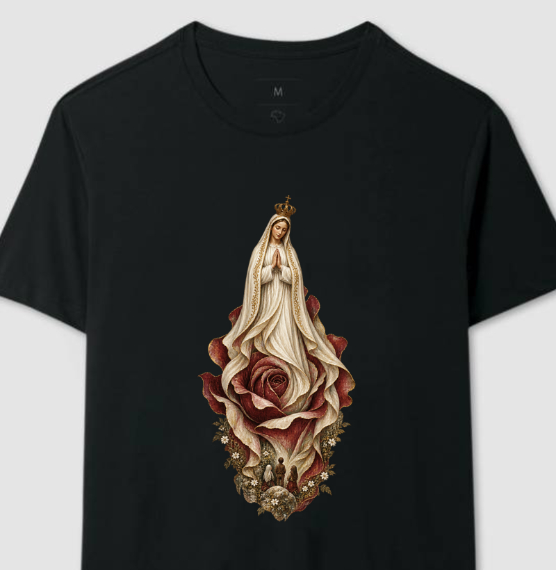 Nossa Senhora de Fátima — Rosa do Rosário - Camiseta