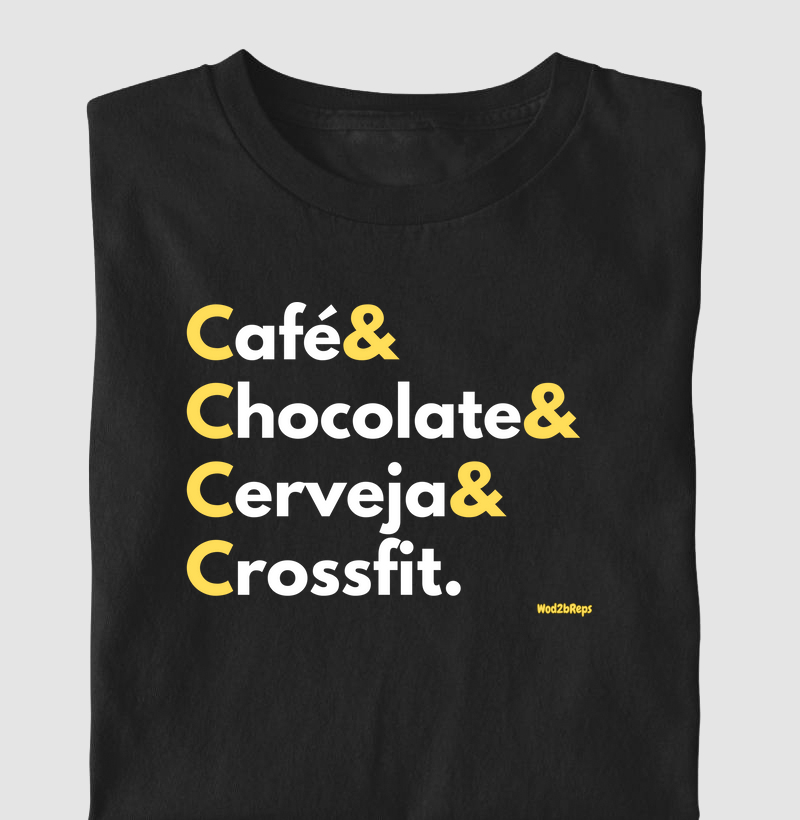 Cafe, chocolate, cerveja, crossfit