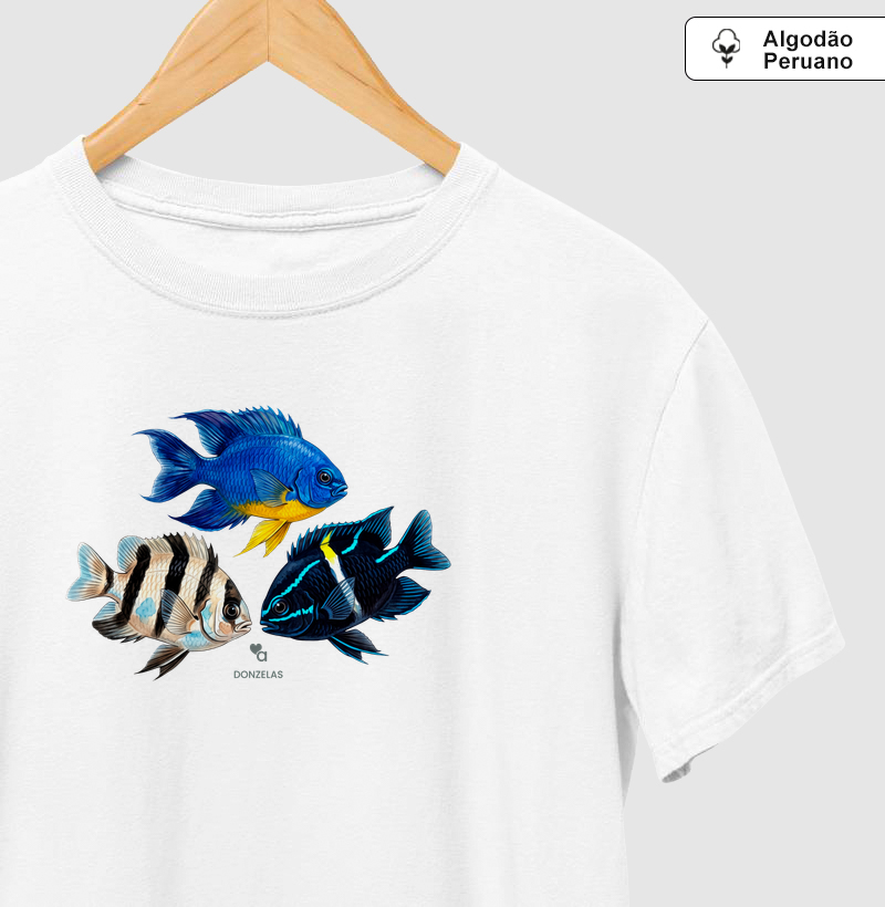 Peixes - Donzelas - Algodão Peruano