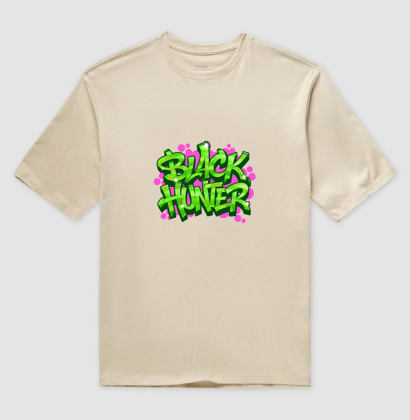 camiseta oversized grafite 2 black hunter