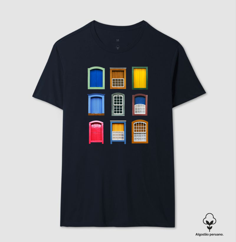 Camiseta Algodão Peruano Brasil Colonial