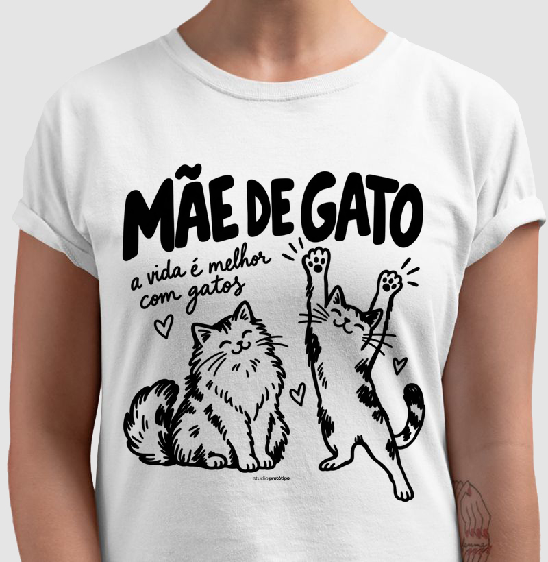 Camiseta Mãe de Gato
