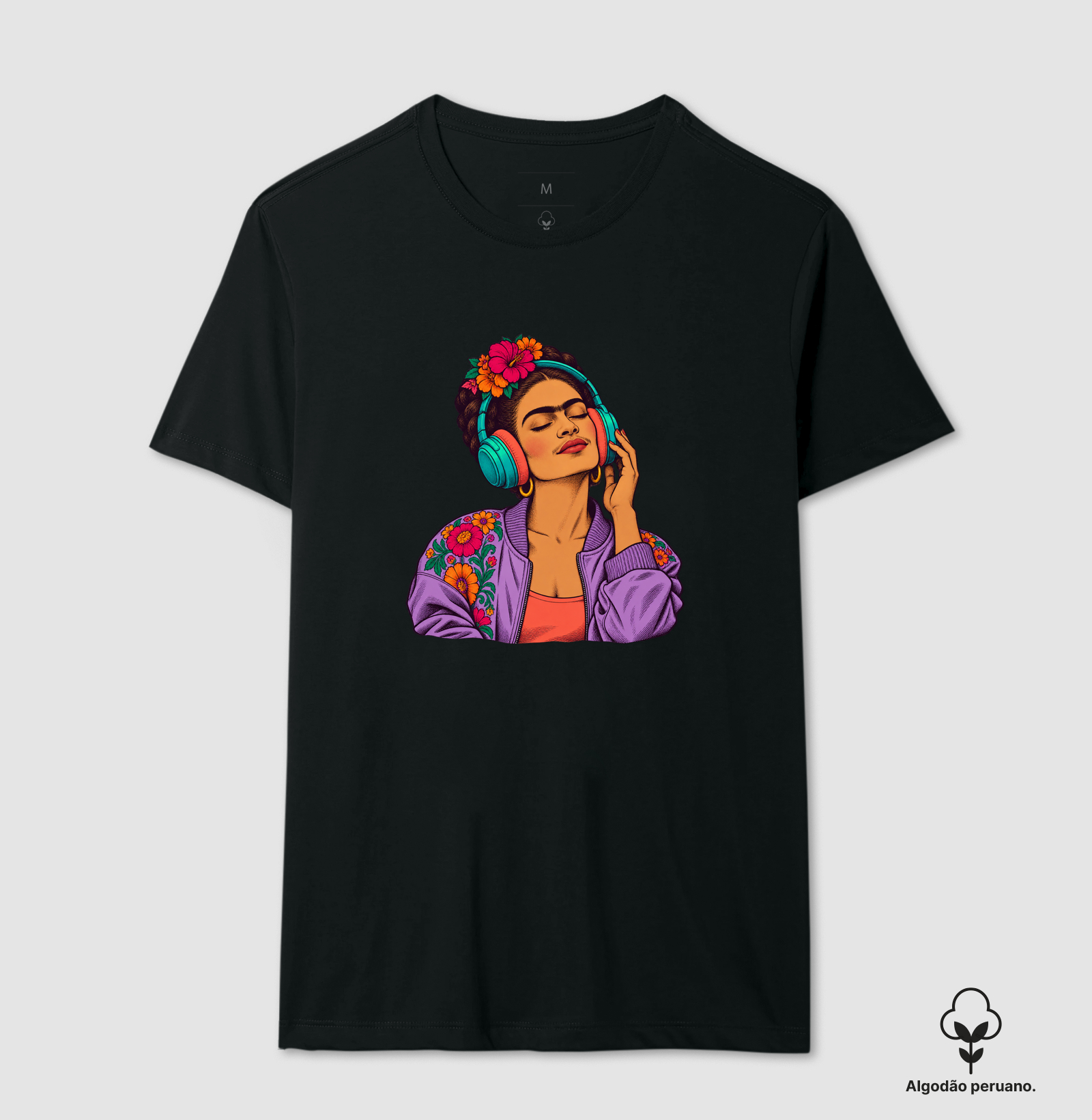 Frida Beats — Camiseta Algodão Peruano
