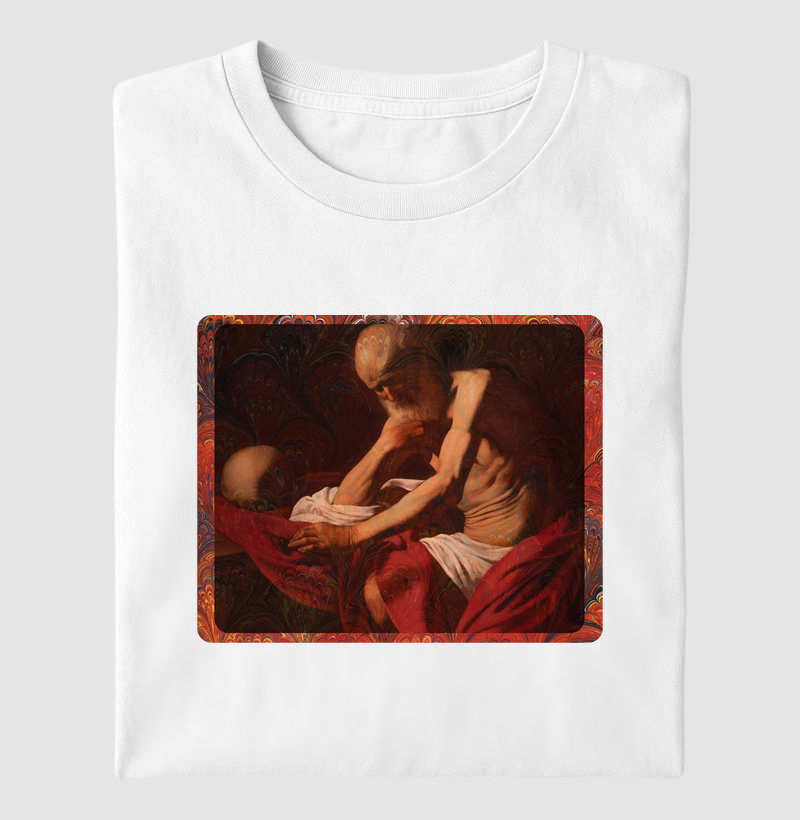 Camiseta São Jerônimo em Meditação: Caravaggio, Século XVII