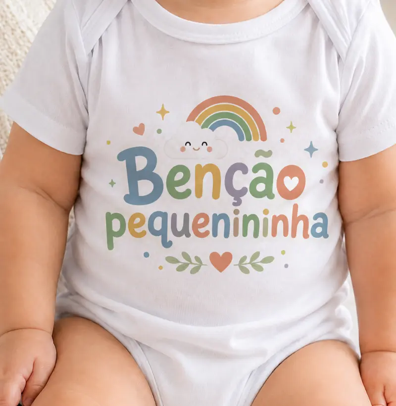 Body Bebê Cristão Bênção Pequenininha