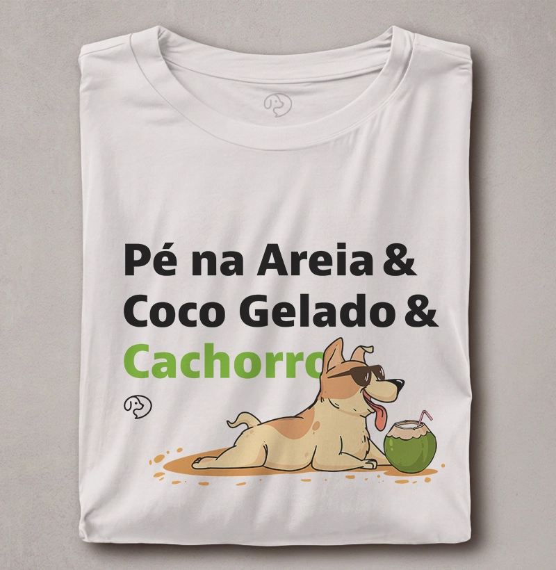 Pé na Areia & Coco Gelado & Cachorro