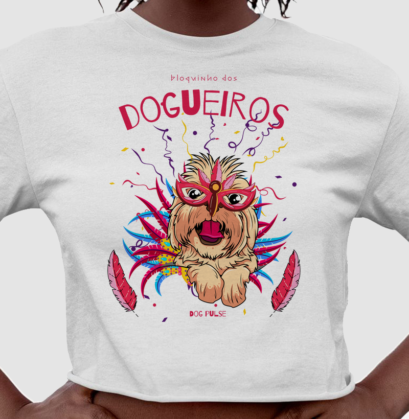 Cropped Dog Pulse - Bloquinho dos Dogueiros - AuAu Folia