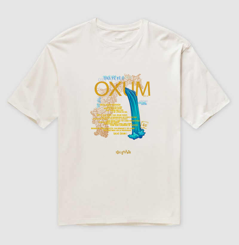 oversized OXUM oração unissex