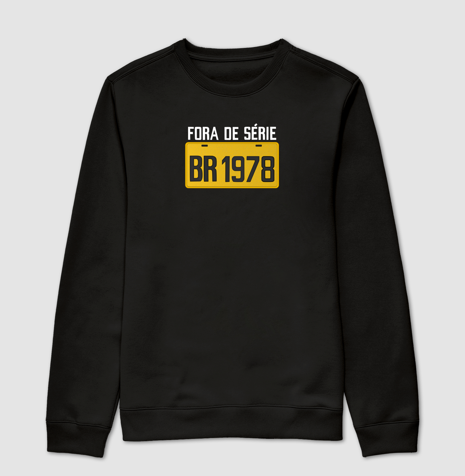 Placa Amarela Grande - Fora de Série 1978