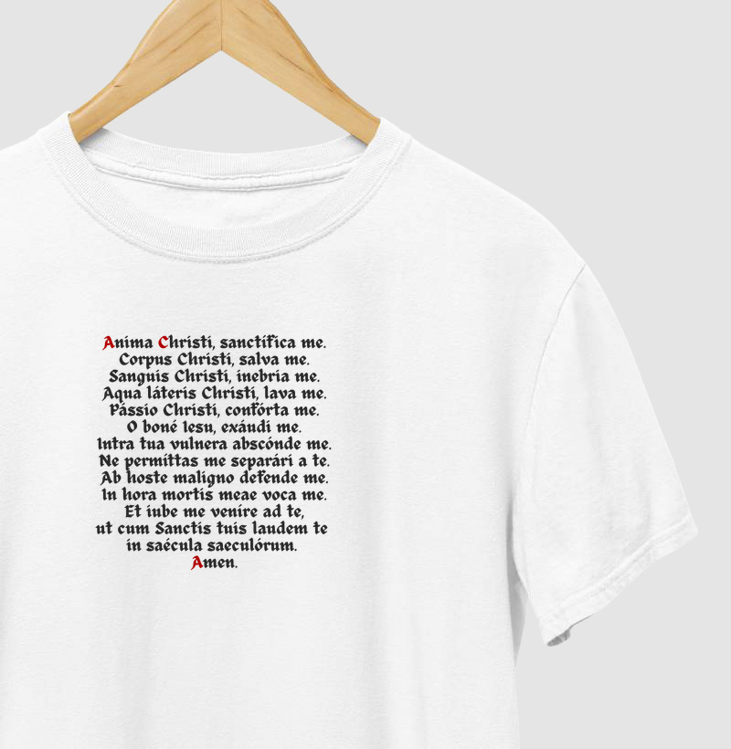 Camiseta Oração Anima Christi