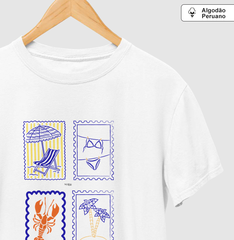 Postais de Verão - Camiseta Algodão Peruano