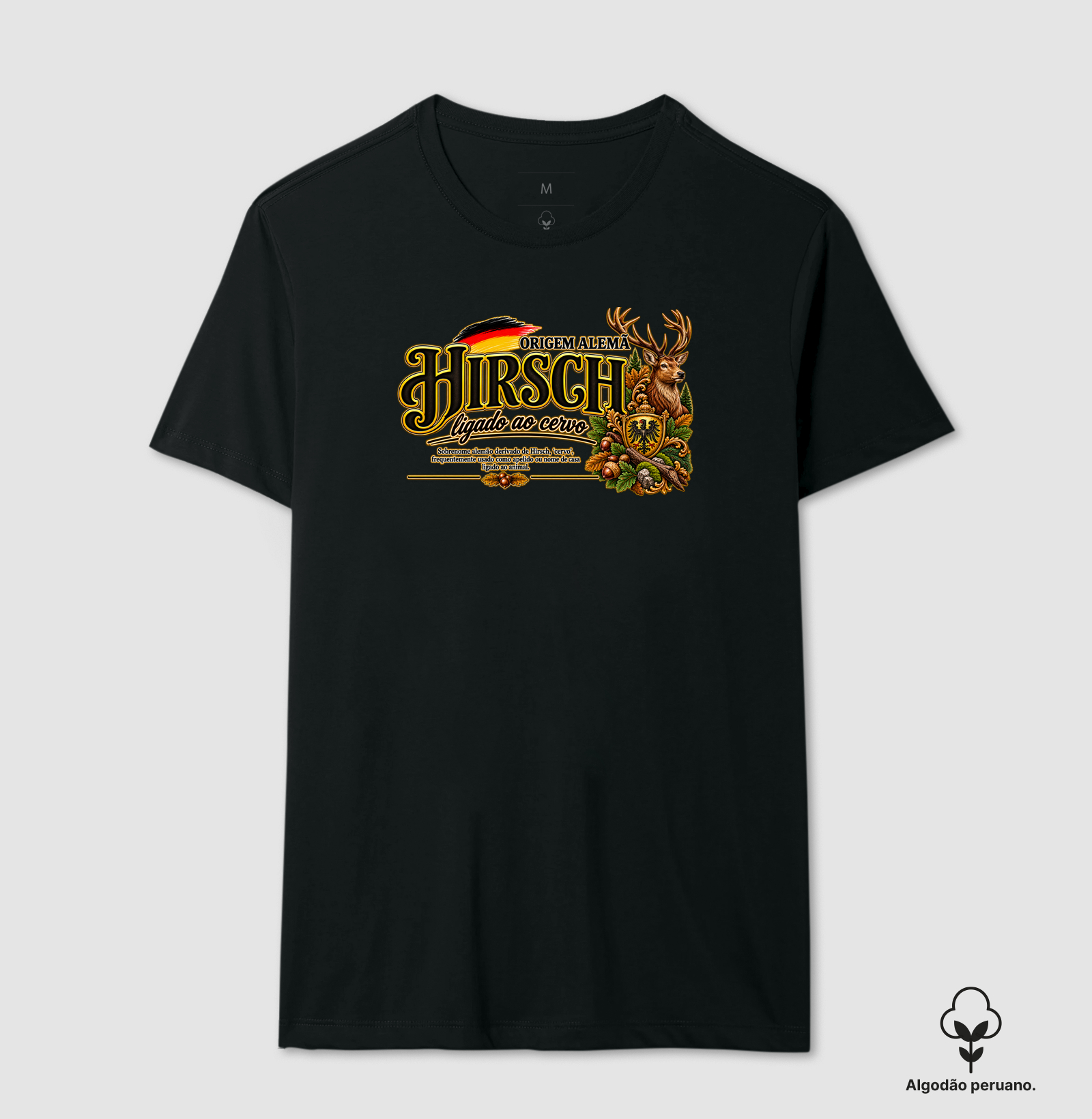 Hirsch  - Camiseta Algodão Peruano