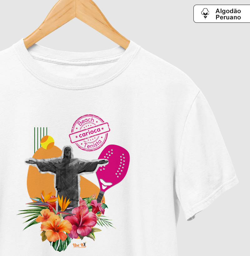 Beach Tenista Carioca - Camiseta Algodão Peruano