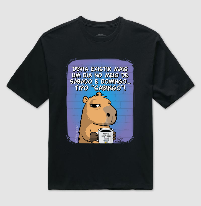 Camiseta Capivara Sabingo - Camiseta Oversized