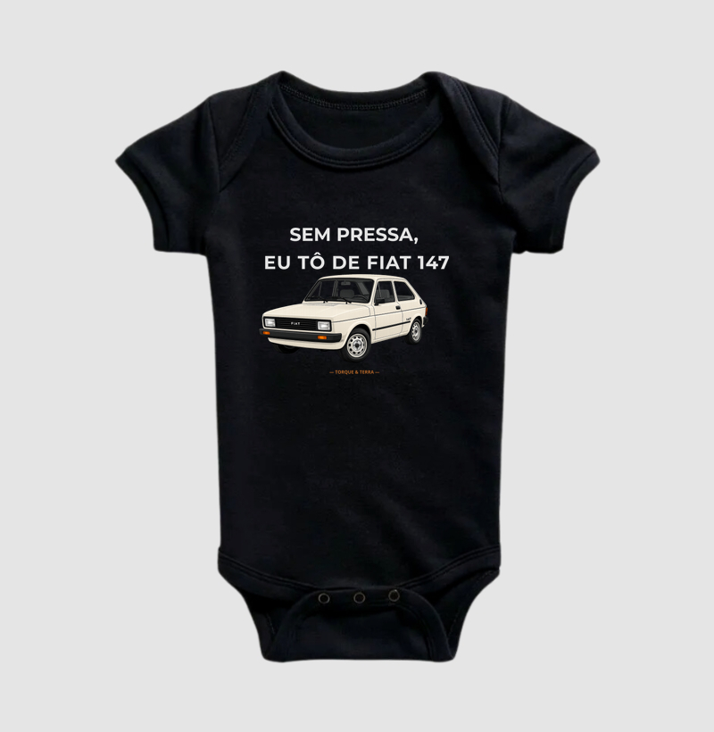 Sem pressa, eu tô de Fiat 147 - Bege
