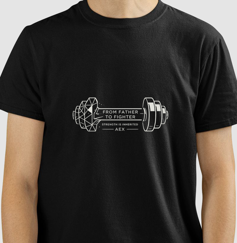T-shirt Algodão From Father To Fighter