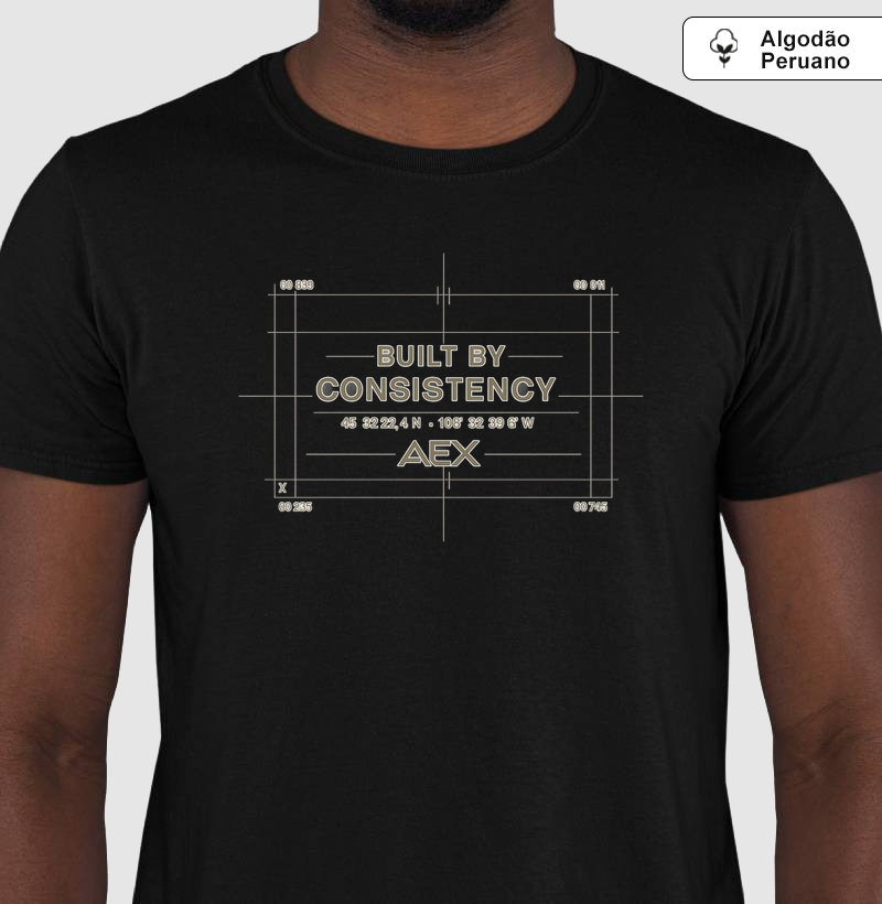 T-shirt Peruano Built By Consistency