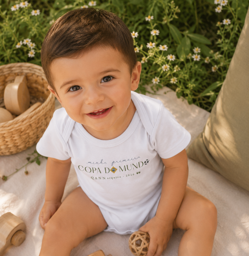 Minha Primeira Copa — Body Infantil