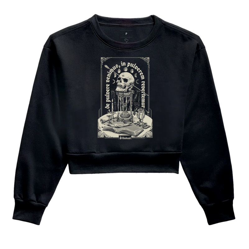 Cropped Moletom - Memento Mori