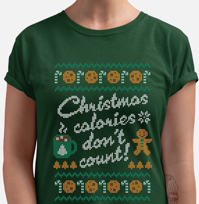 Camiseta Natal Calorias 2