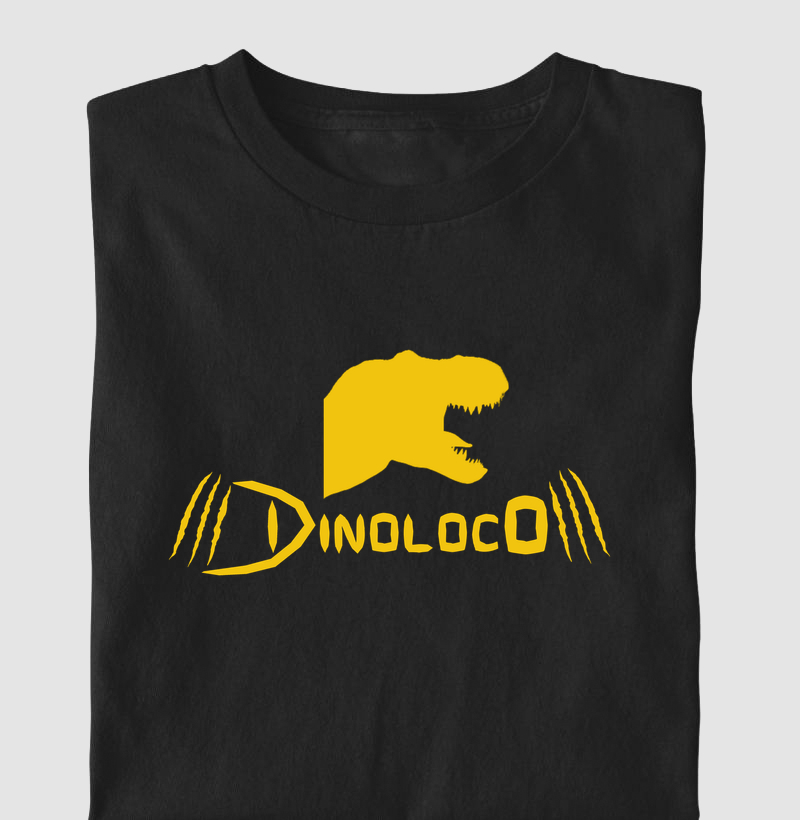 Camiseta Dinossauro Dinoloco Oficial Algodão Premium