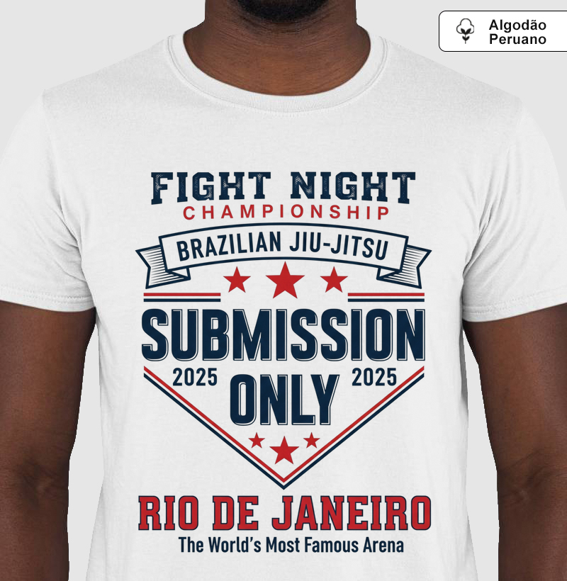 Fight Night RJ - Jiu-Jitsu - Algodão Peruano
