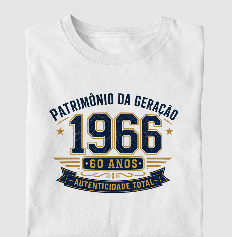 PATRIMÔNIO DA GERAÇÃO 1966 60 ANOS AUTENTICIDADE TOTAL