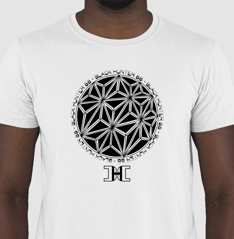 camiseta psicodelic black hunter