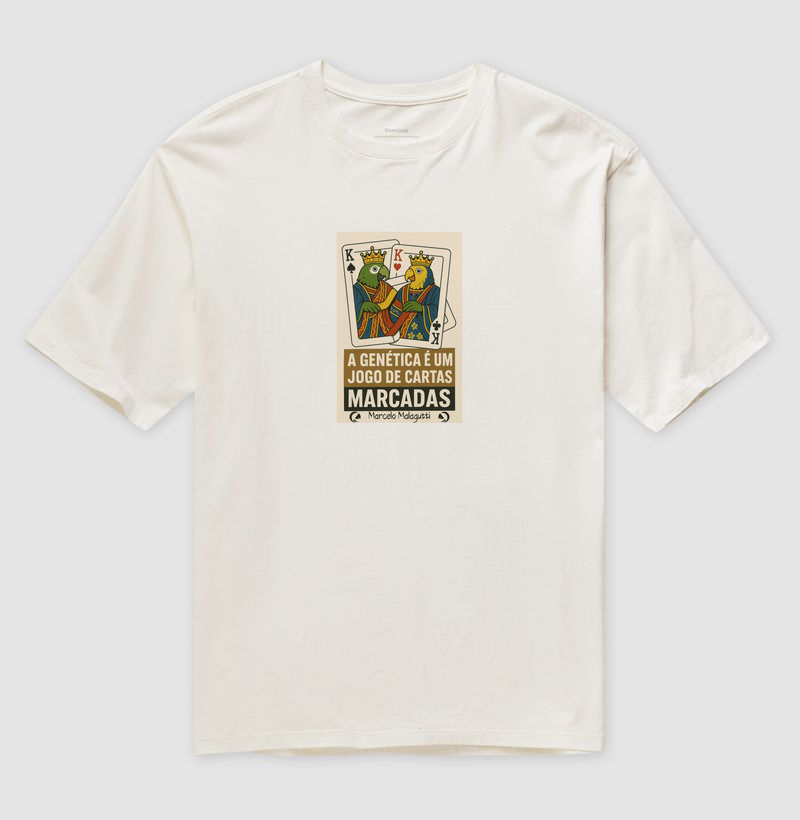Camiseta Oversized Genética - Cartas Marcadas by Professor Marcelo