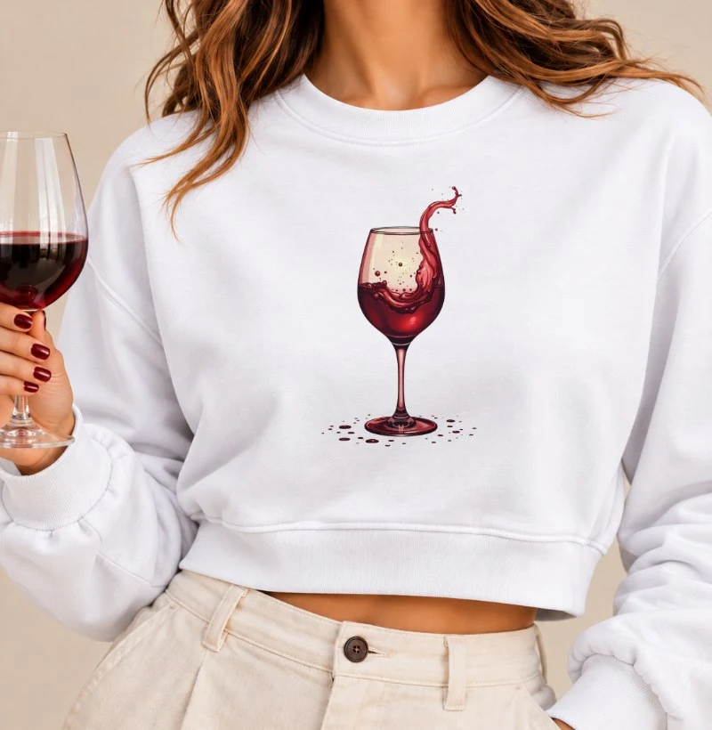 Camiseta A Dança do Vinho - Cropped Moletom