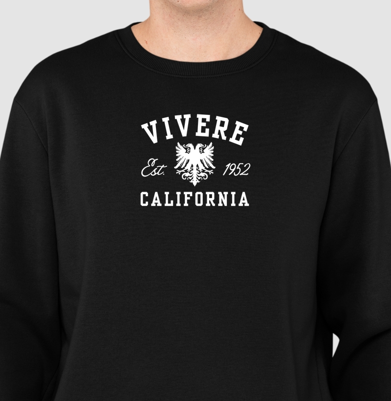 Suéter moletom unisex Vivere Estampa Califórnia