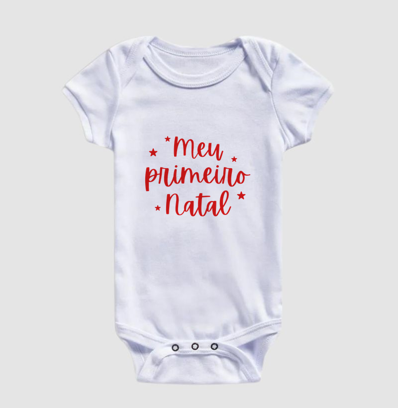 Meu primeiro Natal (body bebê)