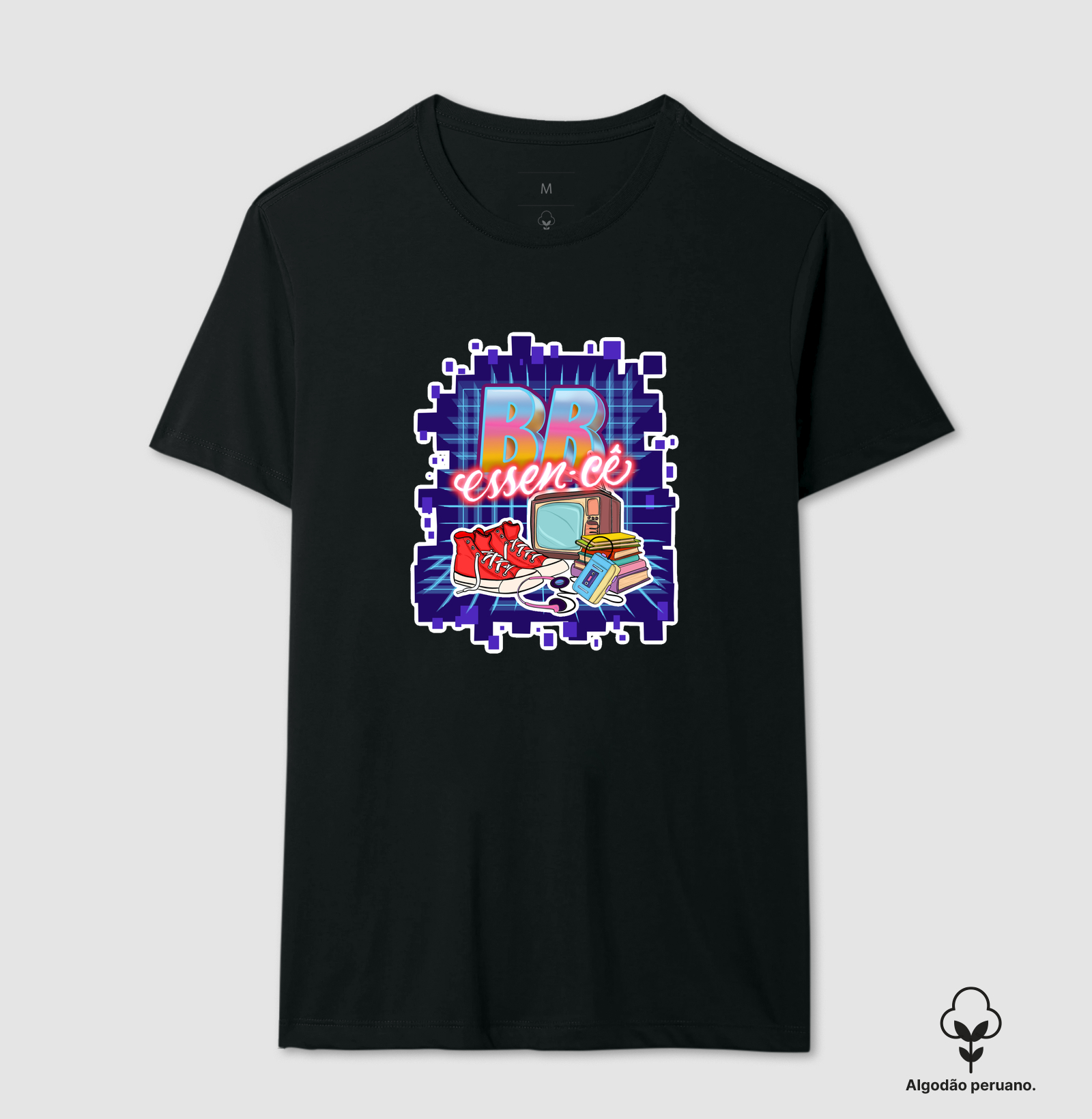 Camiseta algodão peruano coleção - ''Br essen-cê retrô'' 