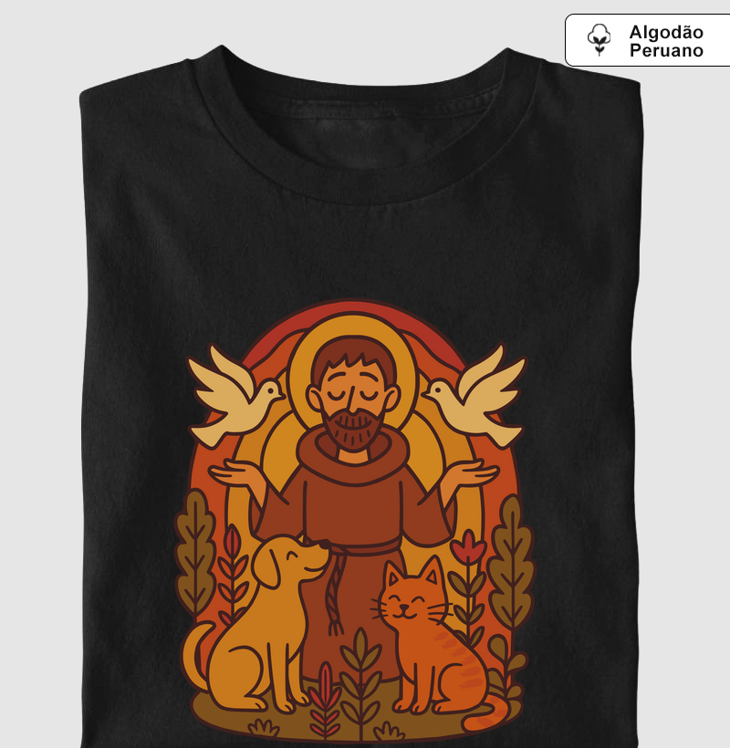 São Francisco de Assis e a Natureza - Algodão Peruano