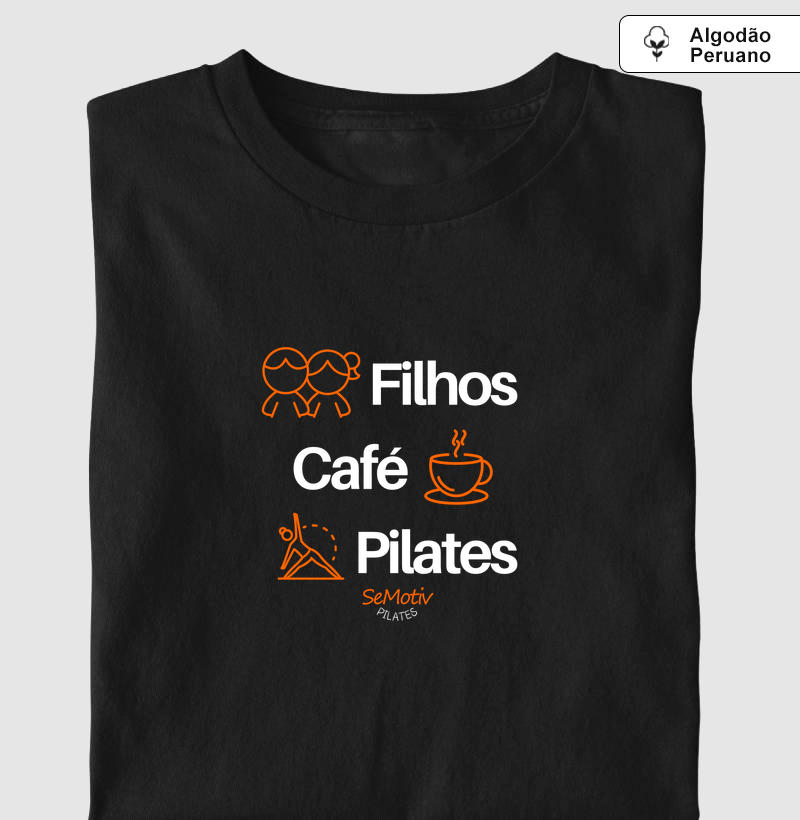 Filhos, café e pilates