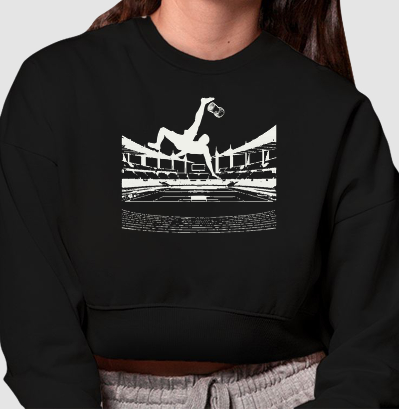 Gol de Bicicleta - Cropped Moletom