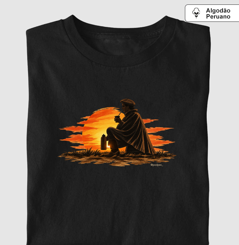 Mate al Poniente - Camiseta Algodão Peruano